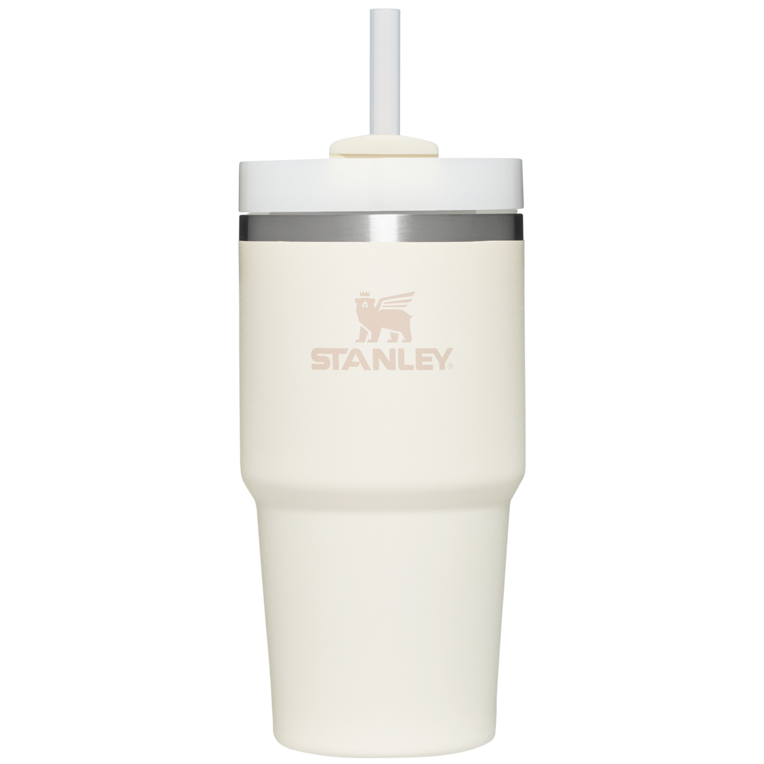 Splash-Resistant FlowState The Quencher H2.0 Flowstate Tumbler D030T - FlowState 3-Position Lid Insulated Travel Mug - Cream