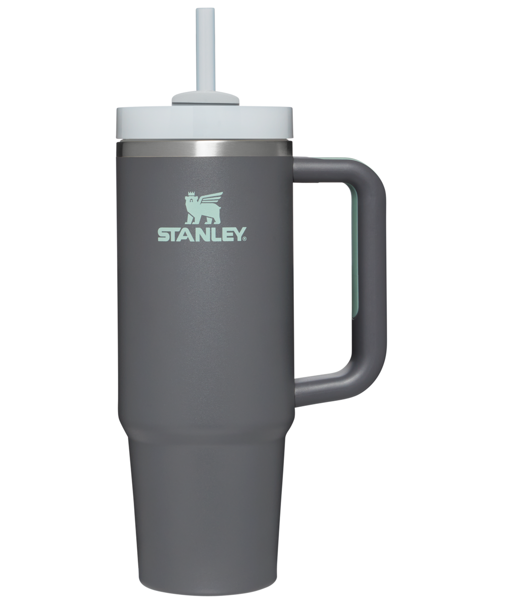 Large Capacity The Quencher H2.0 Flowstate Tumbler | Stanley Create D331C - Double-Wall Vacuum Insulated Travel Tumbler with Straw Detail