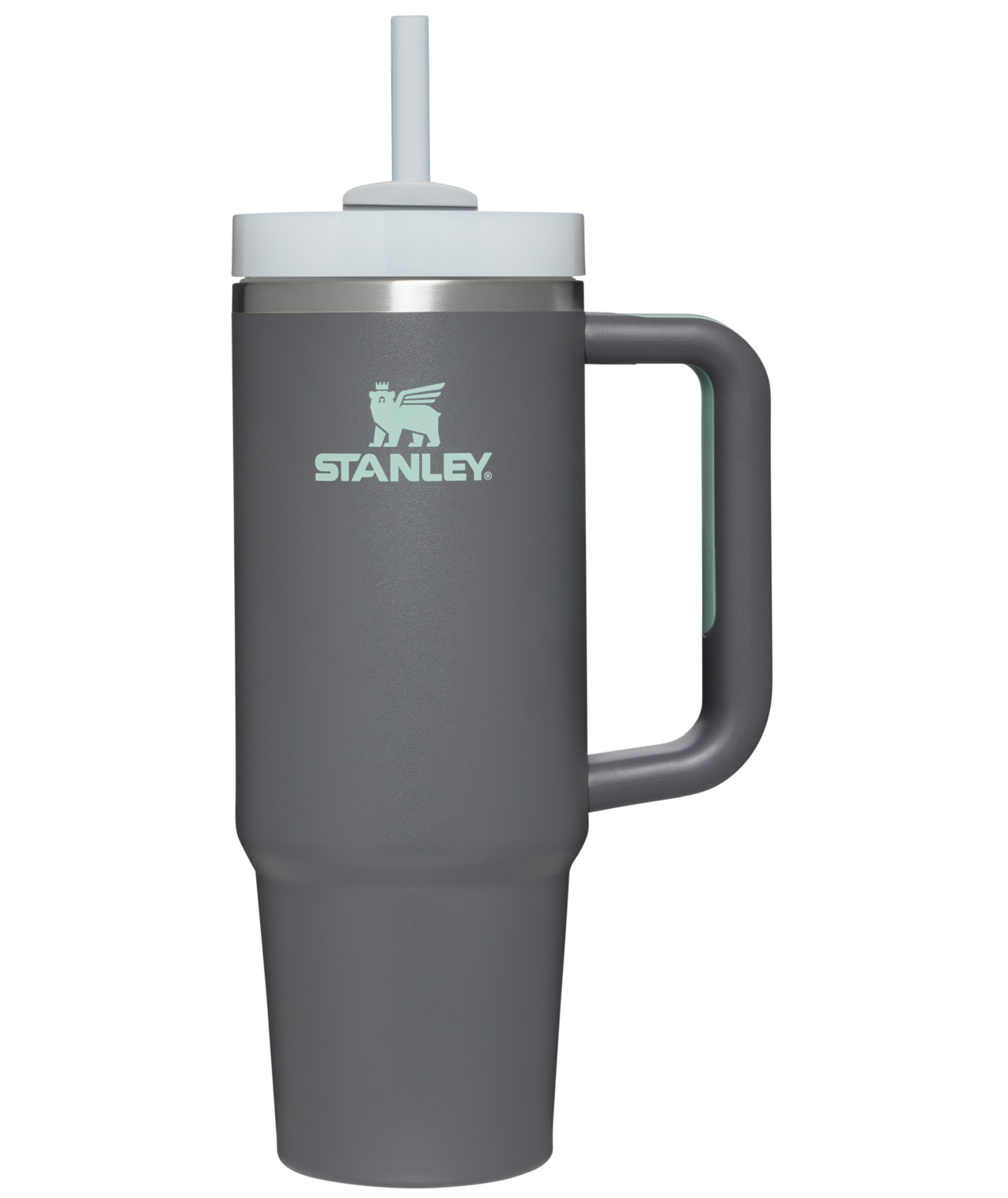 Large Capacity The Quencher H2.0 Flowstate Tumbler | Stanley Create D331C - Double-Wall Vacuum Insulated Travel Tumbler with Straw Detail