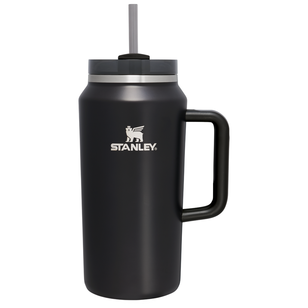Car-Cup Friendly The Quencher H2.0 Flowstate Tumbler D033Q - Premium Stainless Steel Straw Cup for All-Day Hydration - Black Glow