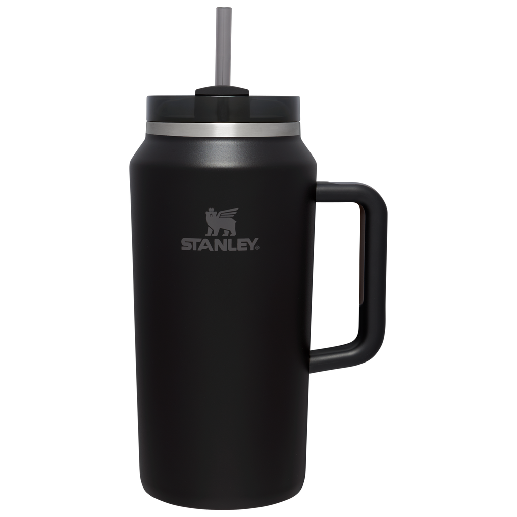 Insulated Travel The Quencher H2.0 Flowstate Tumbler D365U - Double-Wall Vacuum Insulated Travel Tumbler with Straw - Black