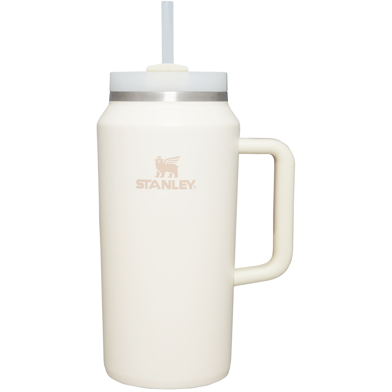 Insulated Travel The Quencher H2.0 Flowstate Tumbler D365U - Double-Wall Vacuum Insulated Travel Tumbler with Straw - Cream