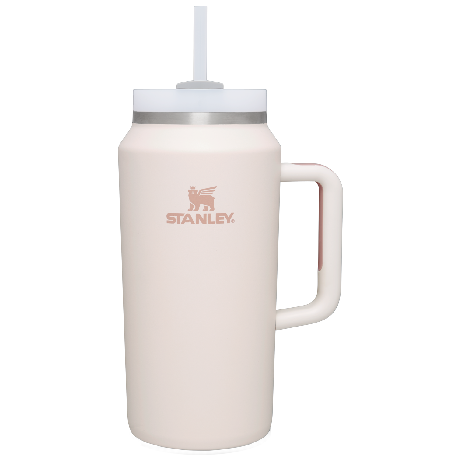 Insulated Travel The Quencher H2.0 Flowstate Tumbler D365U - Double-Wall Vacuum Insulated Travel Tumbler with Straw - Rose Quartz