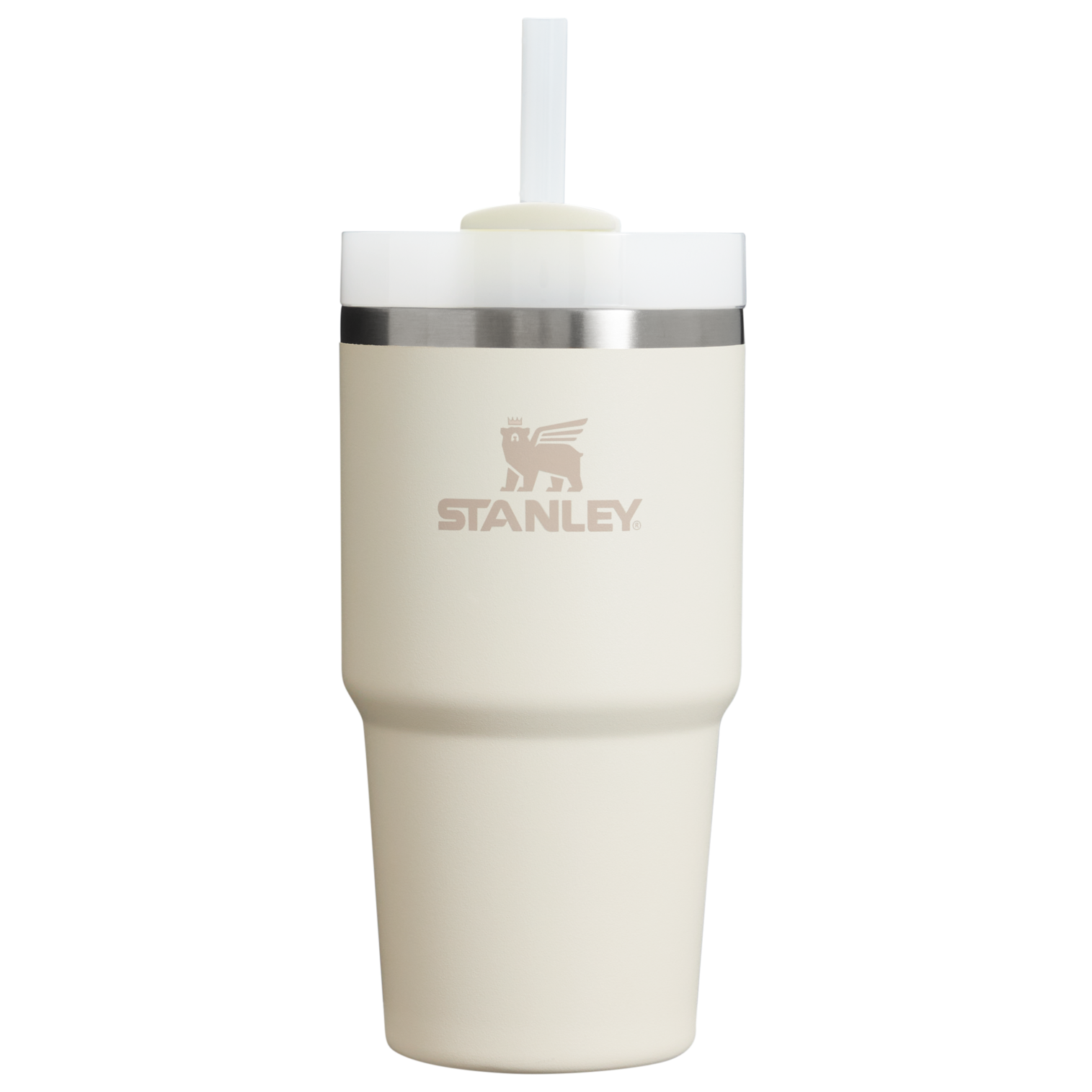 Splash-Resistant FlowState The Quencher H2.0 Flowstate Tumbler D030T - FlowState 3-Position Lid Insulated Travel Mug - Cream 2.0