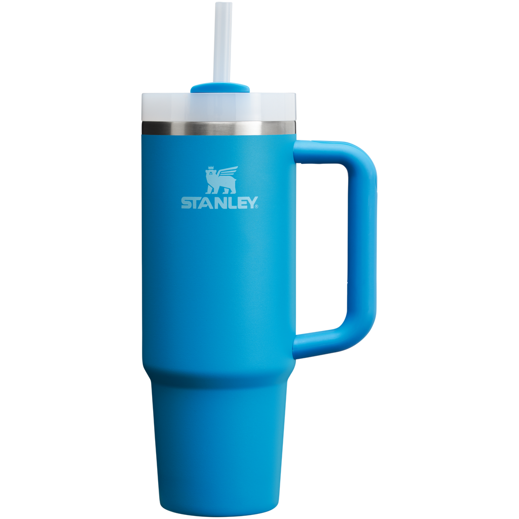 Large Capacity The Quencher H2.0 Flowstate Tumbler | Stanley Create D331C - Double-Wall Vacuum Insulated Travel Tumbler with Straw Detail
