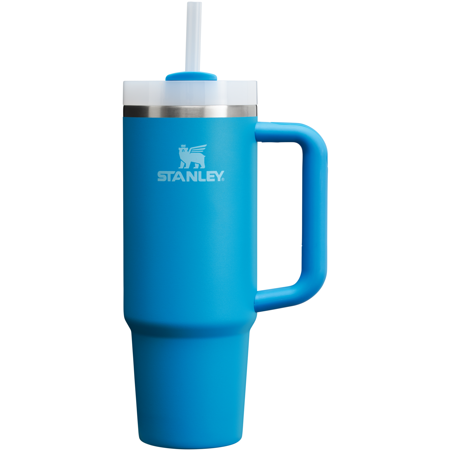 Large Capacity The Quencher H2.0 Flowstate Tumbler | Stanley Create D331C - Double-Wall Vacuum Insulated Travel Tumbler with Straw Detail