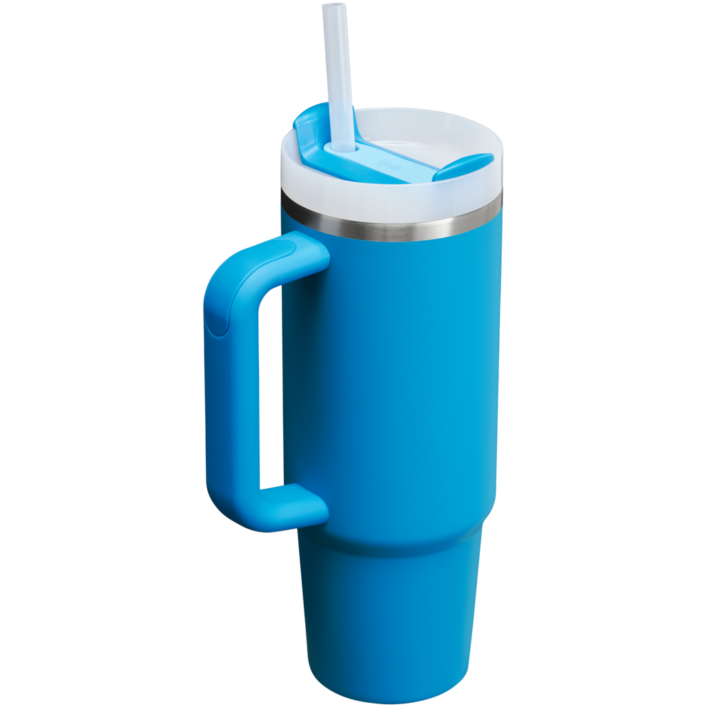 Large Capacity The Quencher H2.0 Flowstate Tumbler | Stanley Create D331C - Double-Wall Vacuum Insulated Travel Tumbler with Straw Detail