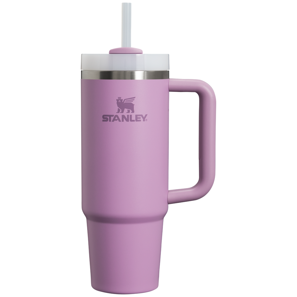Large Capacity The Quencher H2.0 Flowstate Tumbler | Stanley Create D331C - Double-Wall Vacuum Insulated Travel Tumbler with Straw Detail