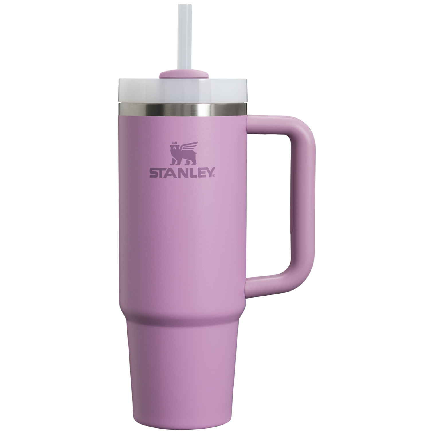 Large Capacity The Quencher H2.0 Flowstate Tumbler | Stanley Create D331C - Double-Wall Vacuum Insulated Travel Tumbler with Straw Detail