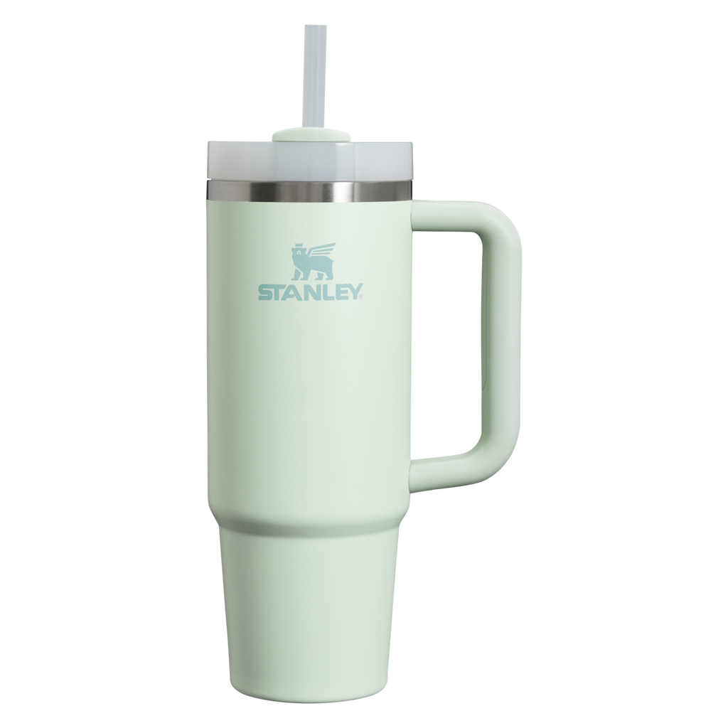 Large Capacity The Quencher H2.0 Flowstate Tumbler | Stanley Create D331C - Double-Wall Vacuum Insulated Travel Tumbler with Straw Detail