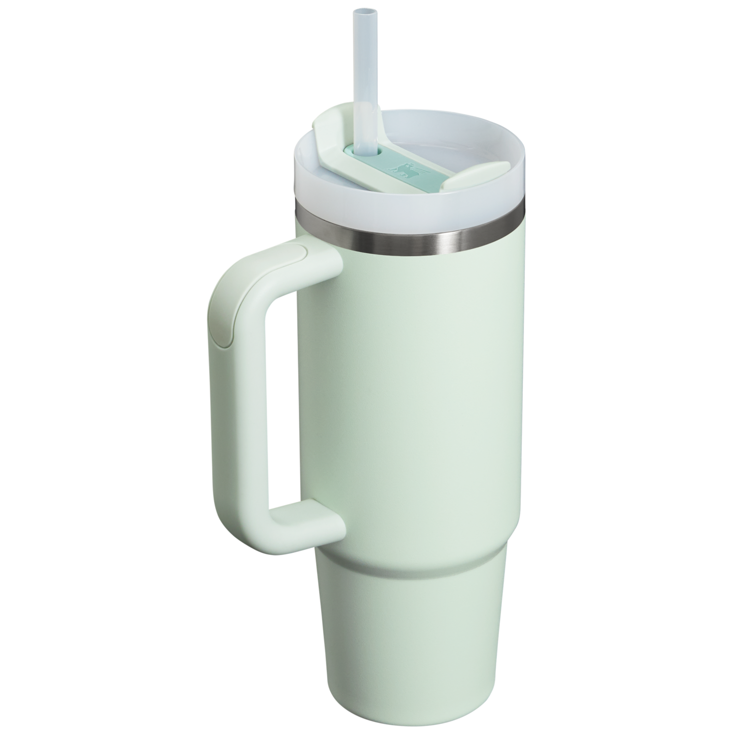 Large Capacity The Quencher H2.0 Flowstate Tumbler | Stanley Create D331C - Double-Wall Vacuum Insulated Travel Tumbler with Straw Detail
