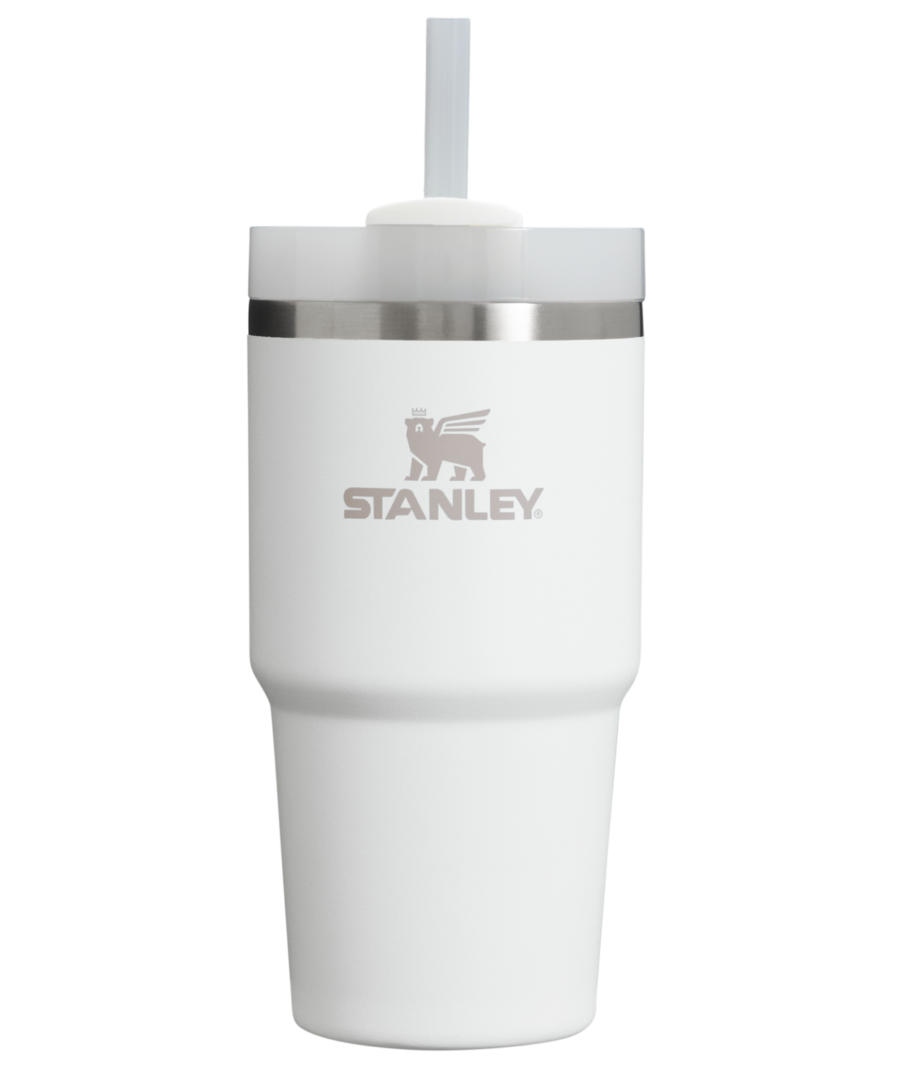 Large Capacity The Quencher H2.0 Flowstate Tumbler | Stanley Create D330L - Premium Stainless Steel Straw Cup for All-Day Hydration - Frost