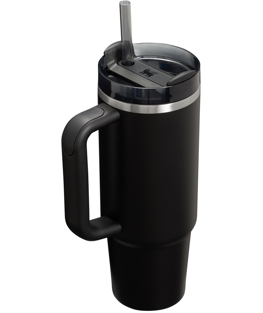 Large Capacity The Quencher H2.0 Flowstate Tumbler | Stanley Create D331C - Double-Wall Vacuum Insulated Travel Tumbler with Straw Detail