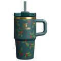 Large Capacity The Cheers & Cheer Quencher H2.O Flowstate Tumbler D192J - 40oz Large Capacity Car-Cup Friendly Quencher - Holiday Botanical