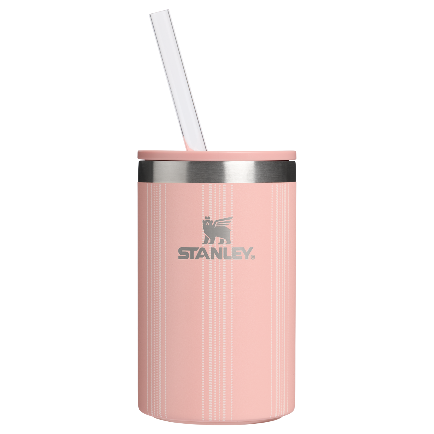 Heavy-Duty Tote The Everyday Can Cooler Cup D353P - Leak-Proof Insulated Mini Cooler Bag for Lunch - Peach Rose Picnic Stripe