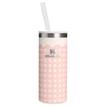 Heavy-Duty Tote The Everyday Slim Can Cooler Cup D350R - Compact All-Weather Soft-Sided Cooler Backpack - Rose Quartz Rattan