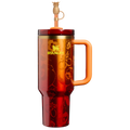 Splash-Resistant FlowState The Stanley 1913 x Karol G Quencher H2.0 Flowstate Tumbler D275T - FlowState 3-Position Lid Insulated Travel Mug - 40oz | KAROL G FLOR