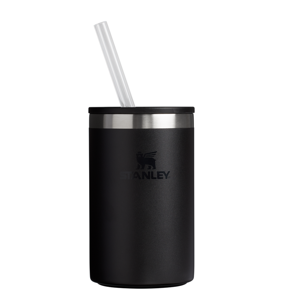 Portable Mini The Everyday Can Cooler Cup D064R - Heavy-Duty Ice-Retention Food & Beverage Carrier - Black 2.0