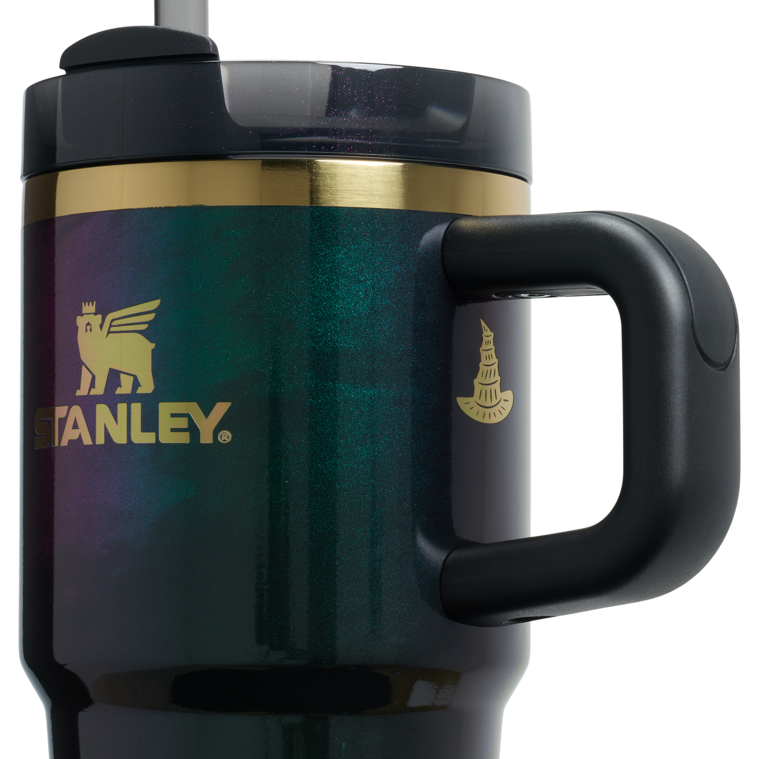 Splash-Resistant FlowState The Wicked for Good Quencher H2.0 Flowstate Tumbler D247R - Double-Wall Vacuum Insulated Travel Tumbler with Straw Detail