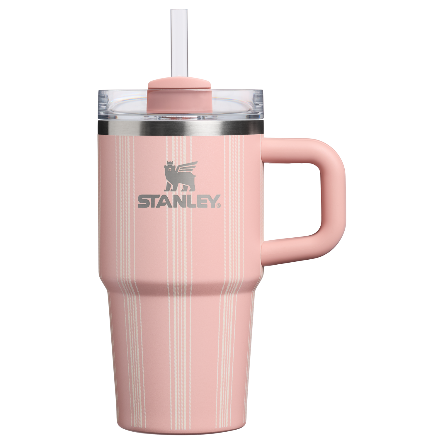 Insulated Travel The Quencher H2.0 Flowstate Tumbler D344H - FlowState 3-Position Lid Insulated Travel Mug - Peach Rose Picnic Stripe