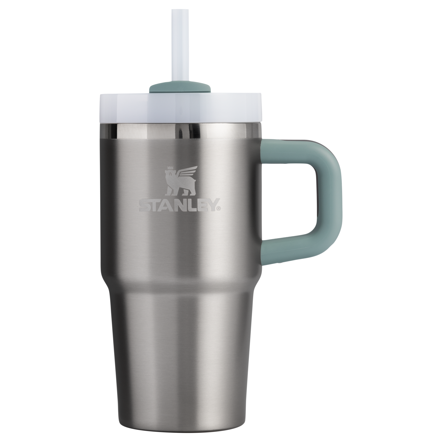 Car-Cup Friendly The Quencher H2.O Flowstate Tumbler with Handle | Stanley Create D309N - Premium Stainless Steel Straw Cup for All-Day Hydration Detail