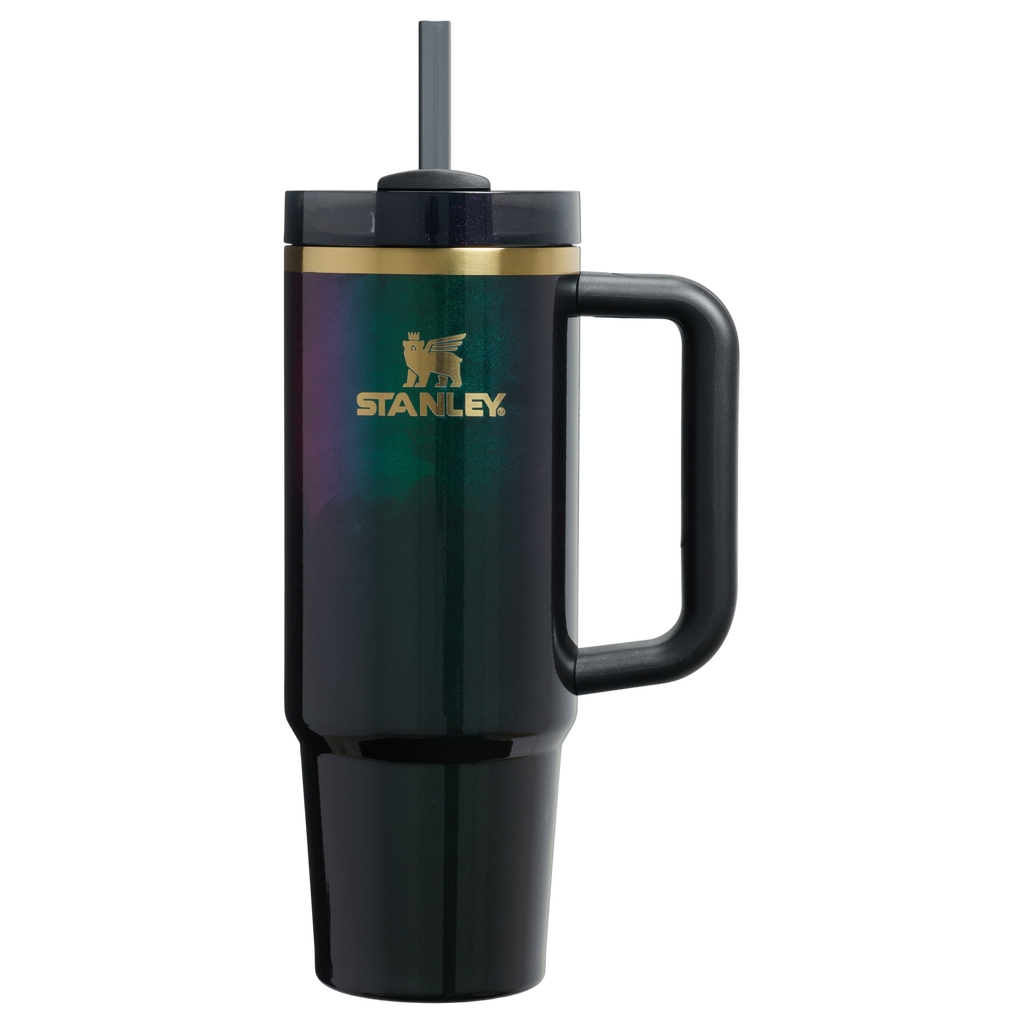 Car-Cup Friendly The Wicked for Good Quencher H2.0 Flowstate Tumbler D246P - Double-Wall Vacuum Insulated Travel Tumbler with Straw - Elphaba For Good