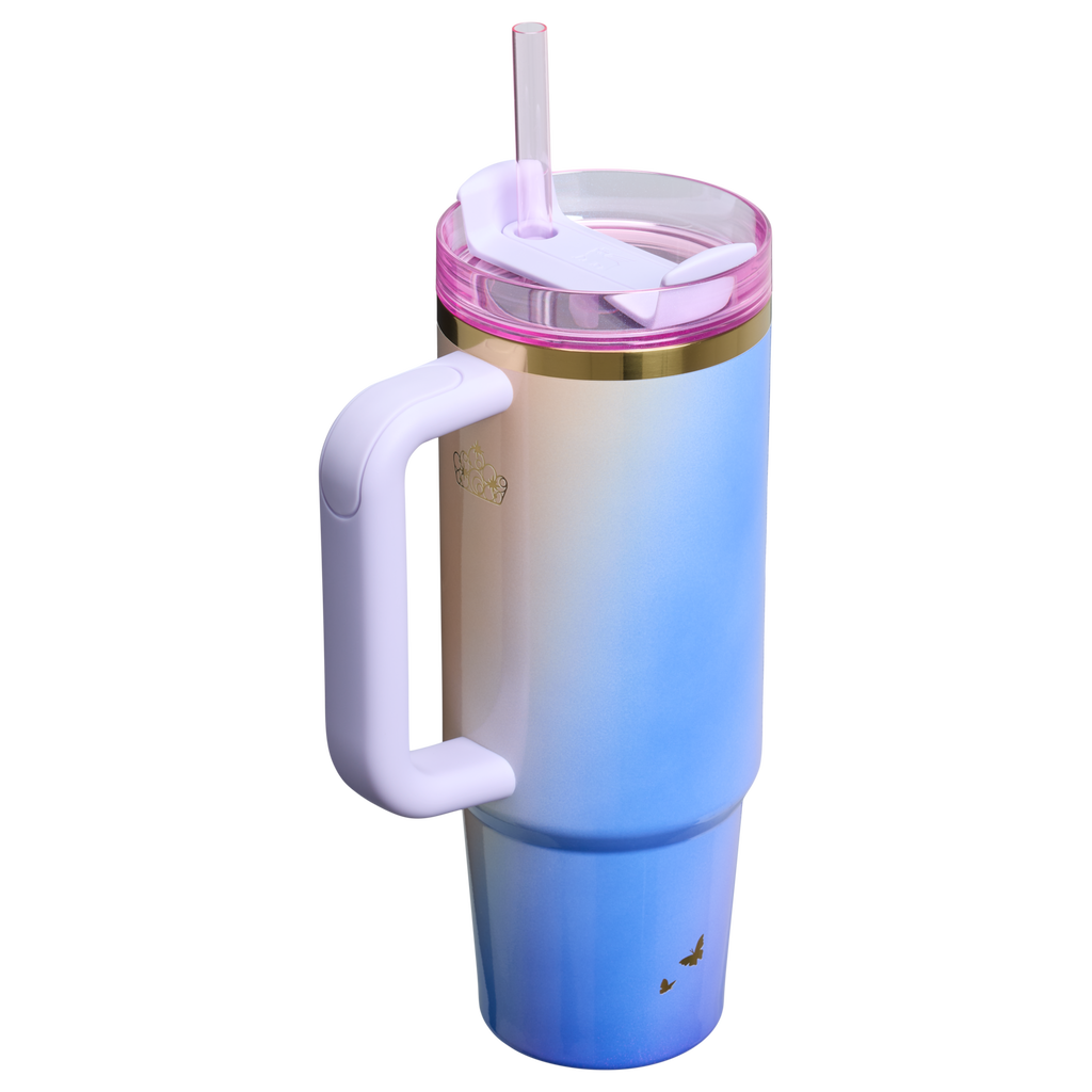 Car-Cup Friendly The Wicked for Good Quencher H2.0 Flowstate Tumbler D246P - Double-Wall Vacuum Insulated Travel Tumbler with Straw Detail