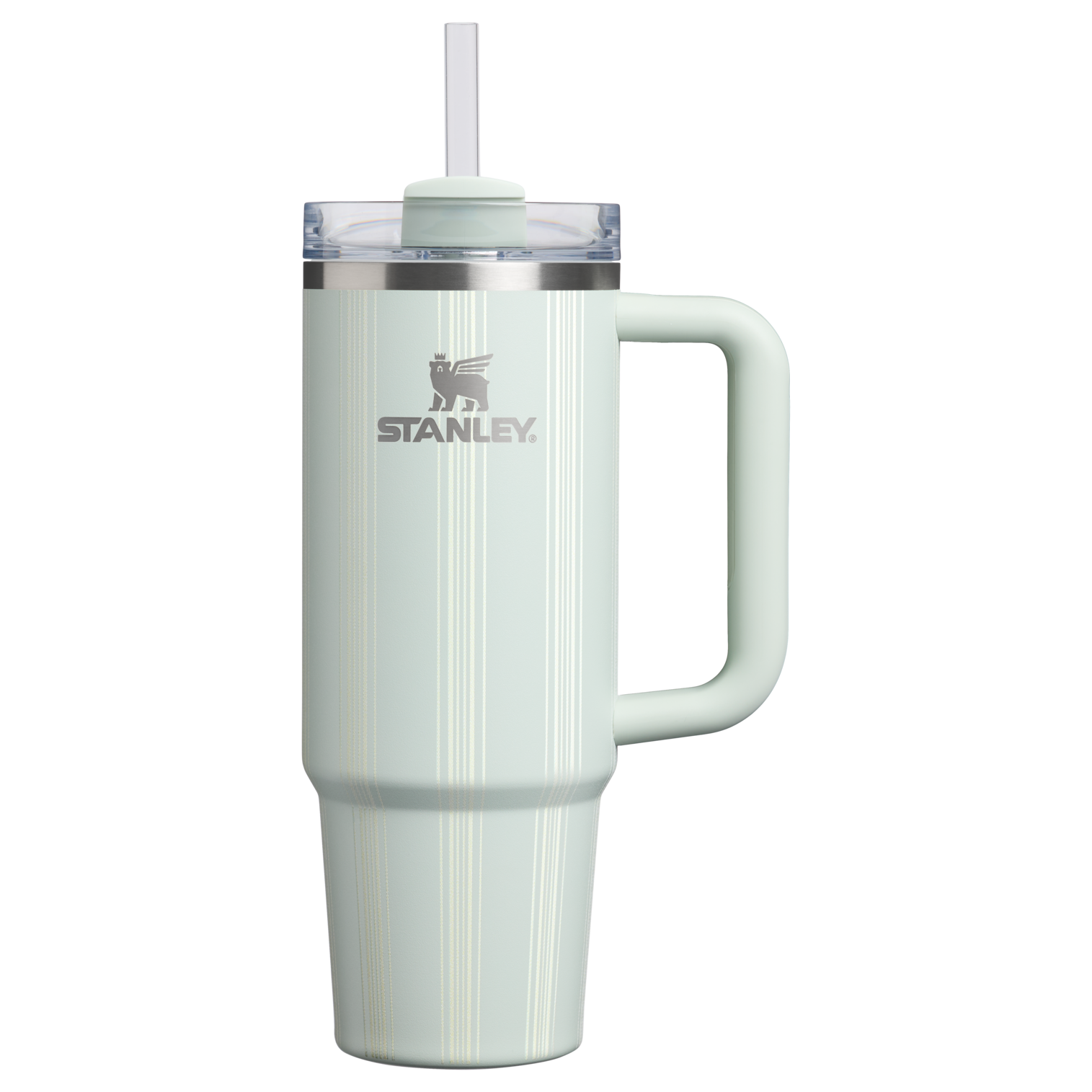 Insulated Travel The Quencher H2.0 Flowstate Tumbler D343V - FlowState 3-Position Lid Insulated Travel Mug - Mist Picnic Stripe