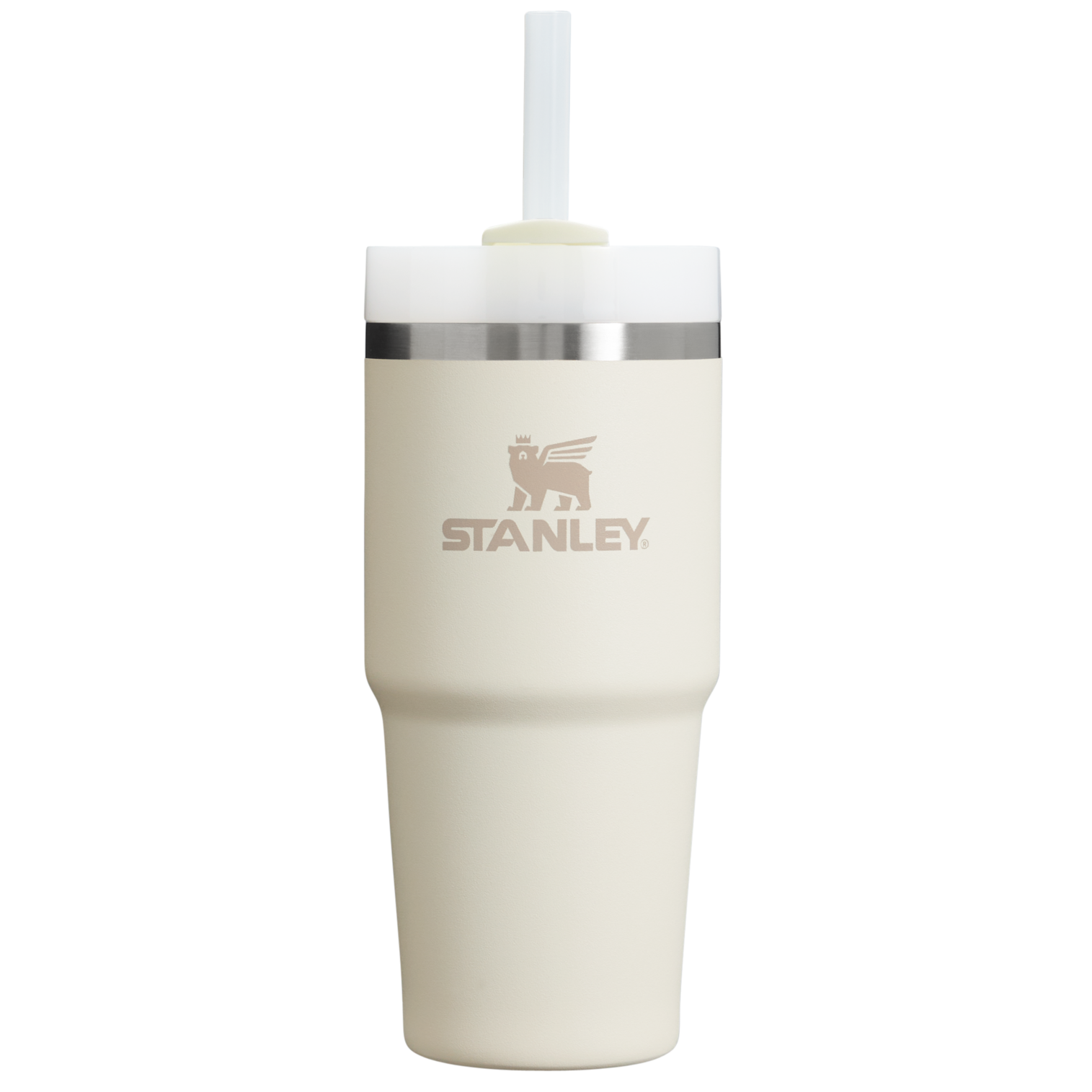 Large Capacity The Quencher H2.0 Flowstate Tumbler D214X - Premium Stainless Steel Straw Cup for All-Day Hydration - Cream 2.0