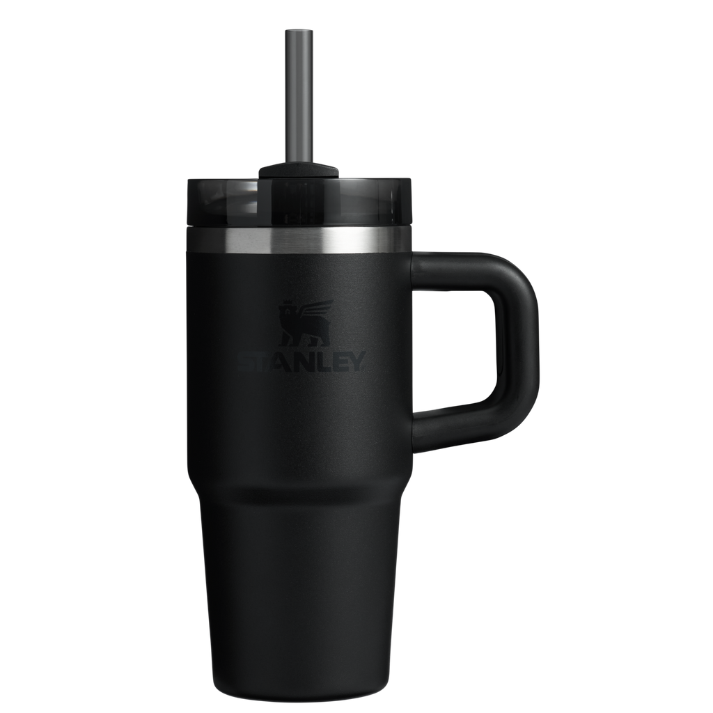 Splash-Resistant FlowState The Quencher H2.O Flowstate Tumbler D068Z - Premium Stainless Steel Straw Cup for All-Day Hydration - Black 2.0