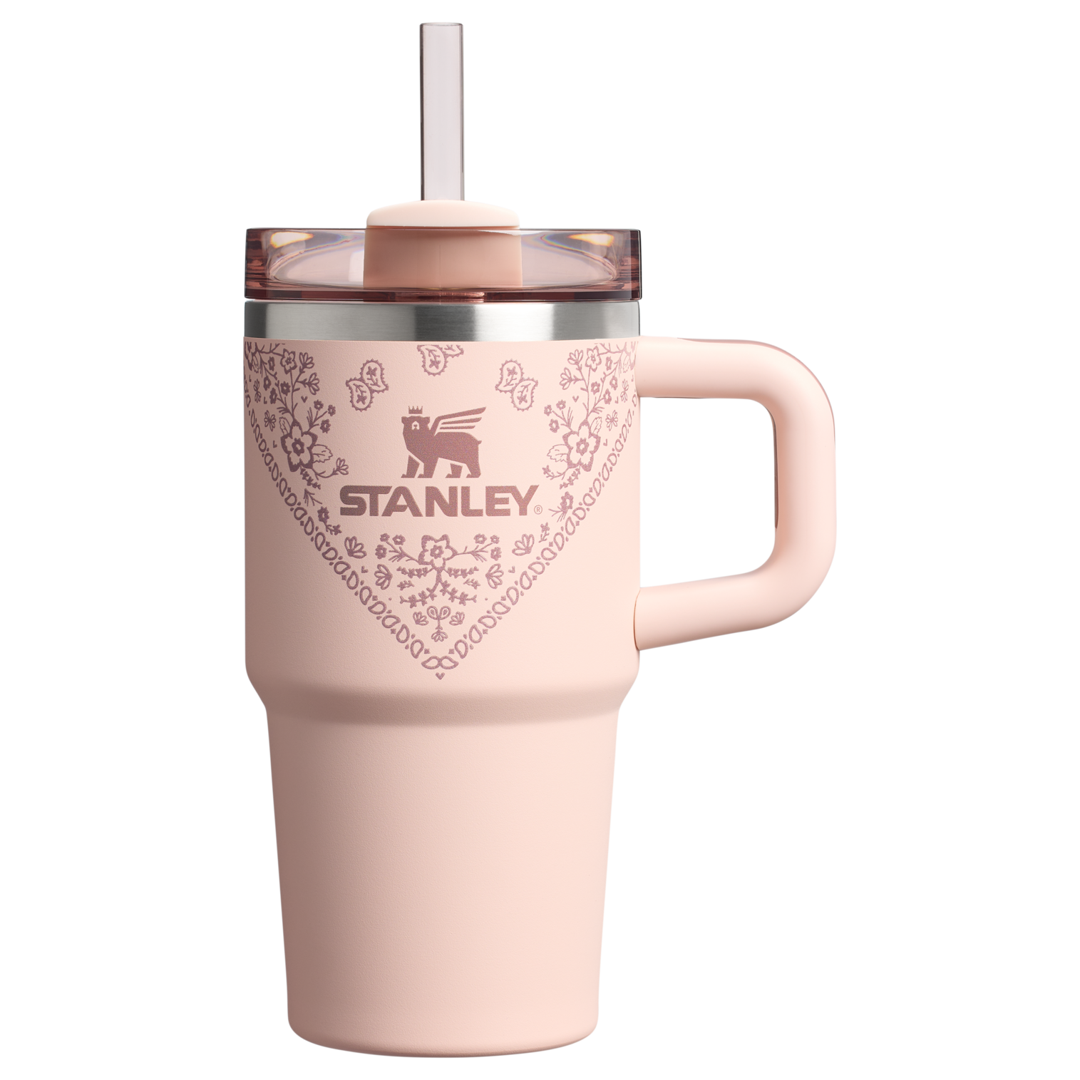Insulated Travel The Quencher H2.O Flowstate Tumbler D124E - FlowState 3-Position Lid Insulated Travel Mug - Conch Floral