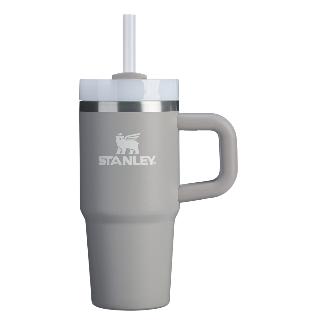 Splash-Resistant FlowState The Quencher H2.O Flowstate Tumbler D068Z - Premium Stainless Steel Straw Cup for All-Day Hydration - Ash