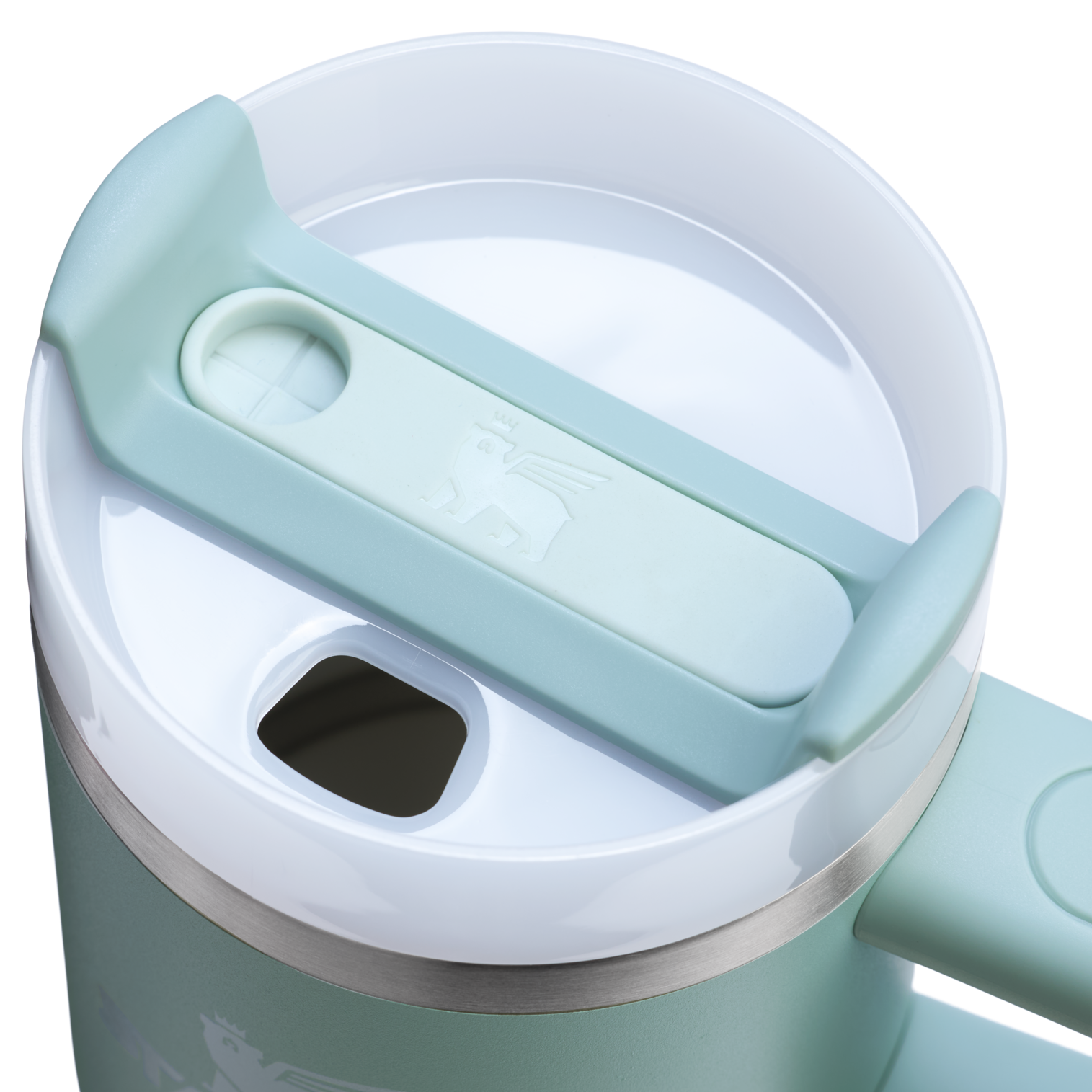 Large Capacity The Quencher H2.O Flowstate Tumbler | Stanley Create D291F - FlowState 3-Position Lid Insulated Travel Mug Detail