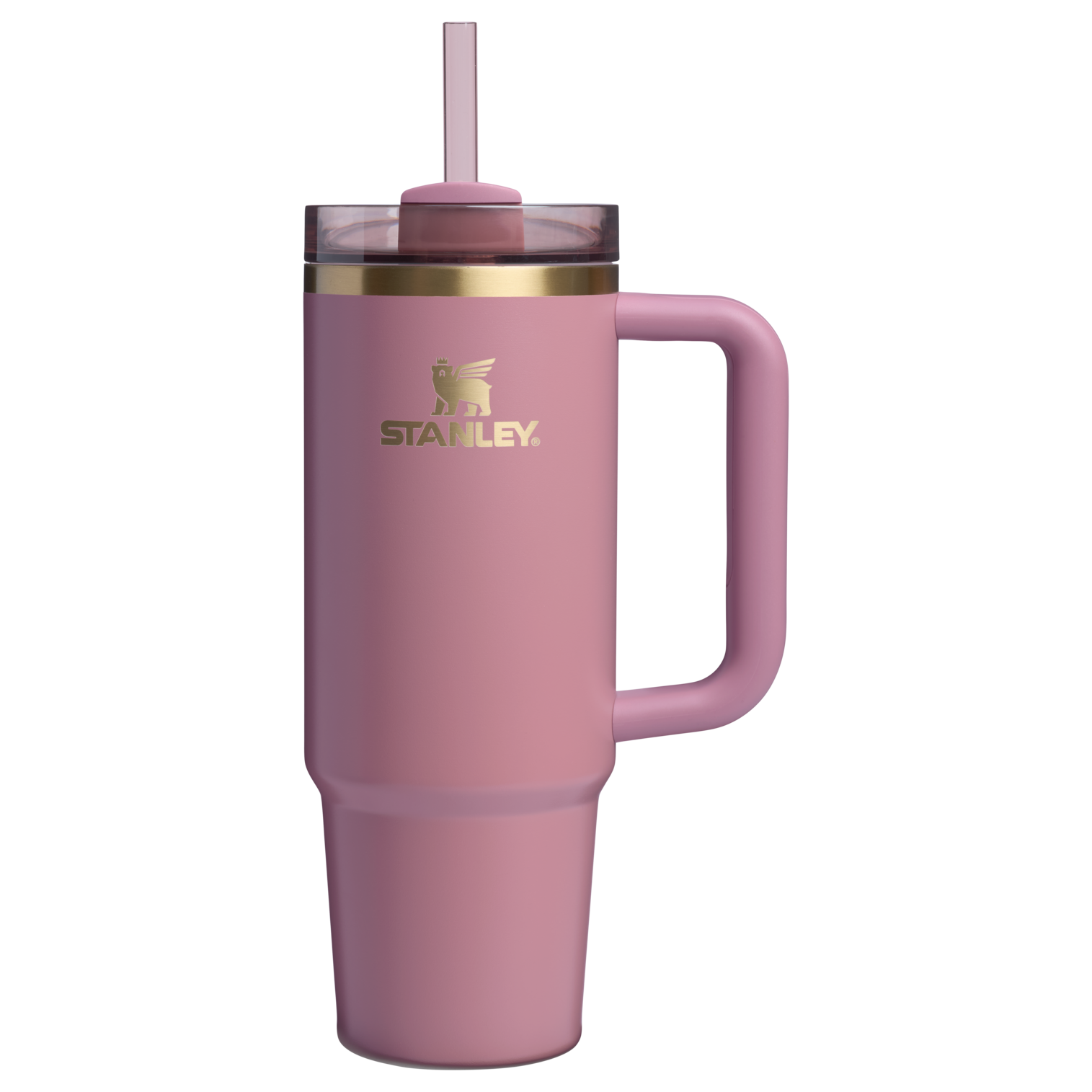 Large Capacity The Quencher H2.0 Flowstate Tumbler | Stanley Create D331C - Double-Wall Vacuum Insulated Travel Tumbler with Straw Detail