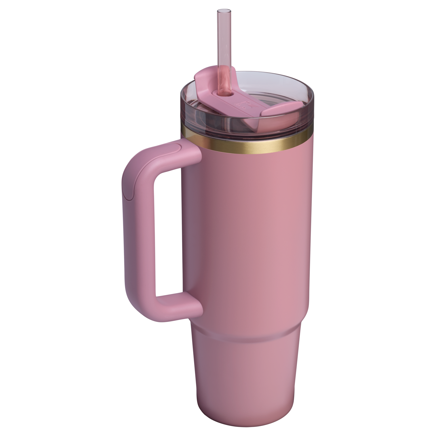 Large Capacity The Quencher H2.0 Flowstate Tumbler | Stanley Create D331C - Double-Wall Vacuum Insulated Travel Tumbler with Straw Detail