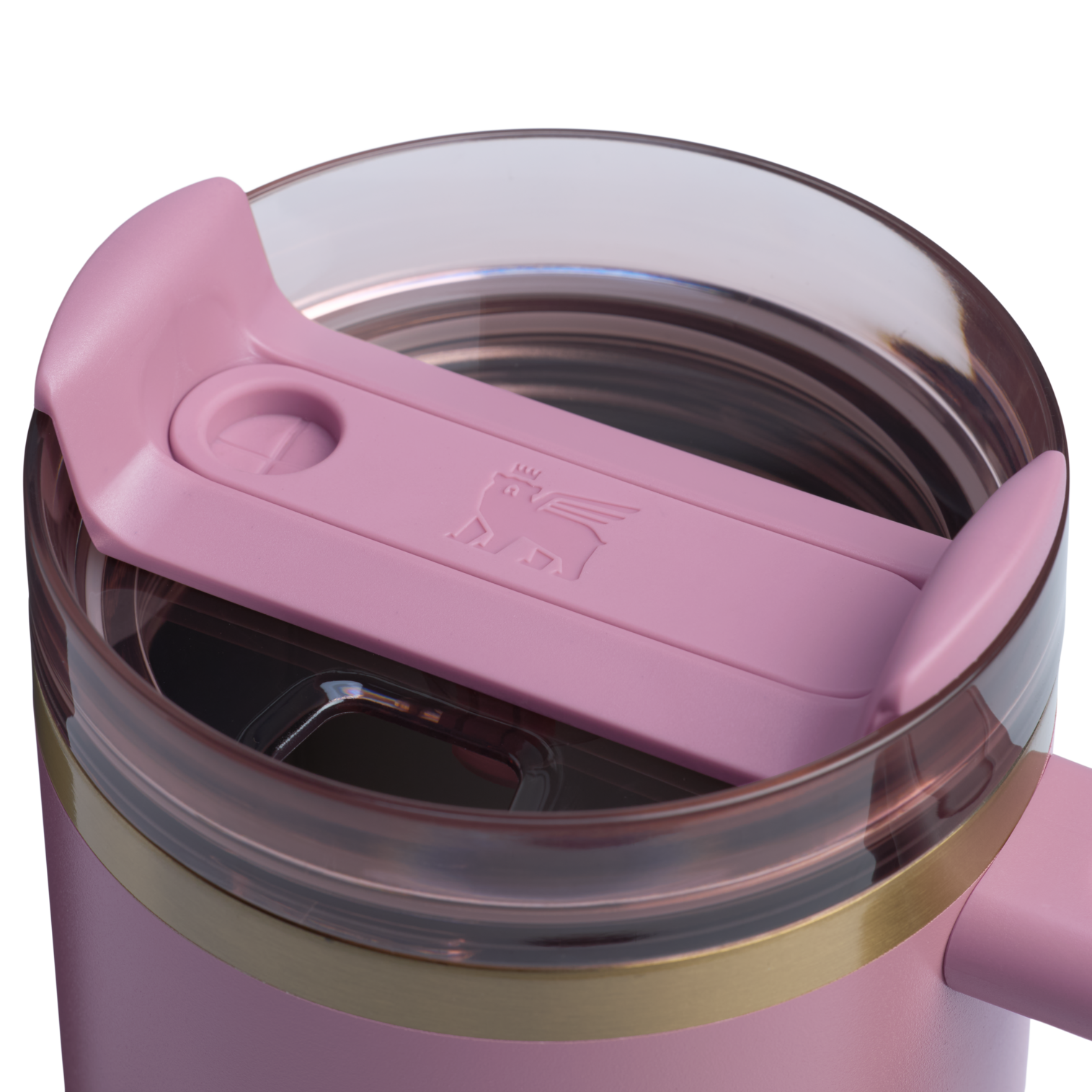 Large Capacity The Quencher H2.0 Flowstate Tumbler | Stanley Create D331C - Double-Wall Vacuum Insulated Travel Tumbler with Straw Detail
