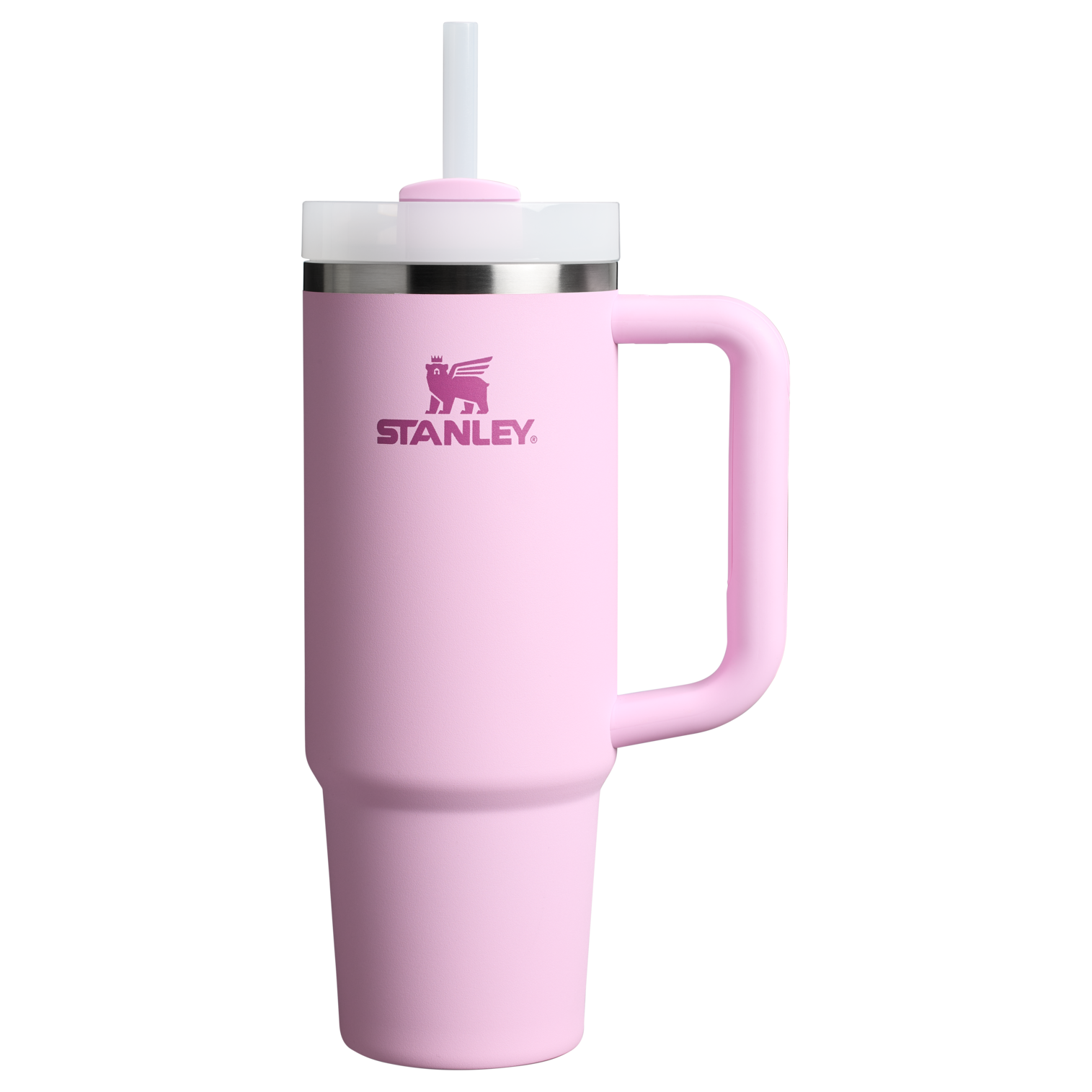 Large Capacity The Quencher H2.0 Flowstate Tumbler | Stanley Create D331C - Double-Wall Vacuum Insulated Travel Tumbler with Straw Detail