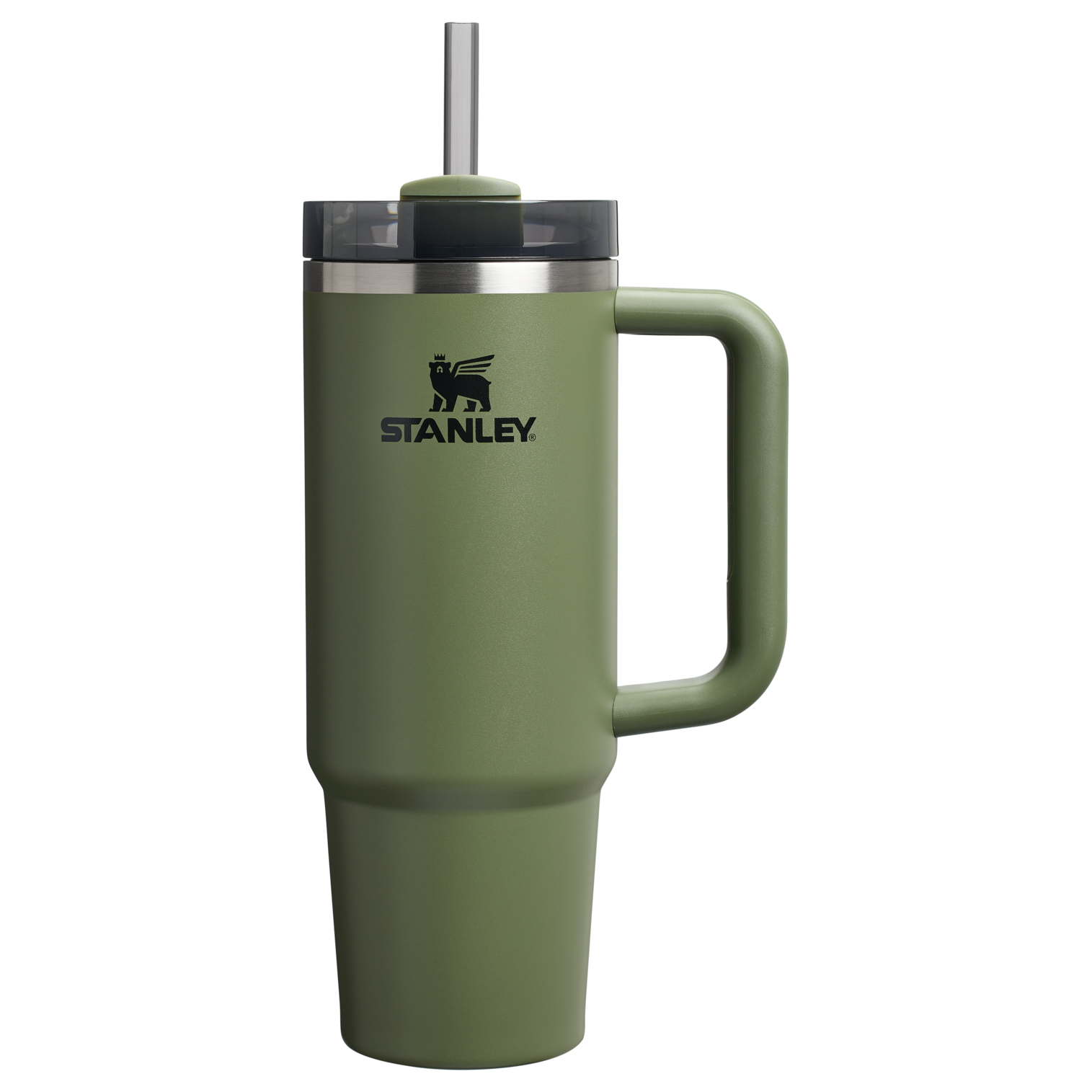 Large Capacity The Quencher H2.0 Flowstate Tumbler | Stanley Create D331C - Double-Wall Vacuum Insulated Travel Tumbler with Straw - Dried Pine