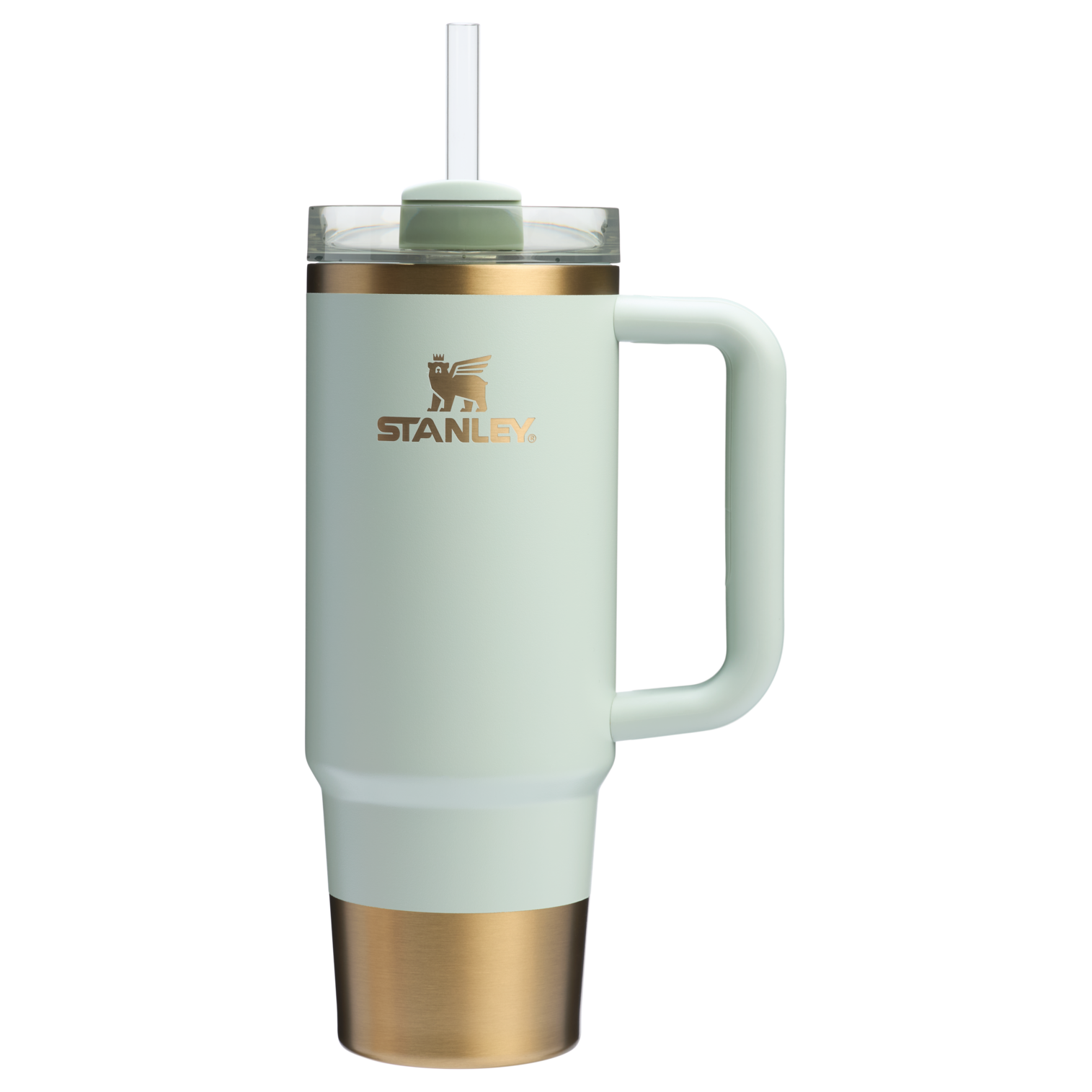 Large Capacity The Quencher H2.0 Flowstate Tumbler | Stanley Create D331C - Double-Wall Vacuum Insulated Travel Tumbler with Straw Detail