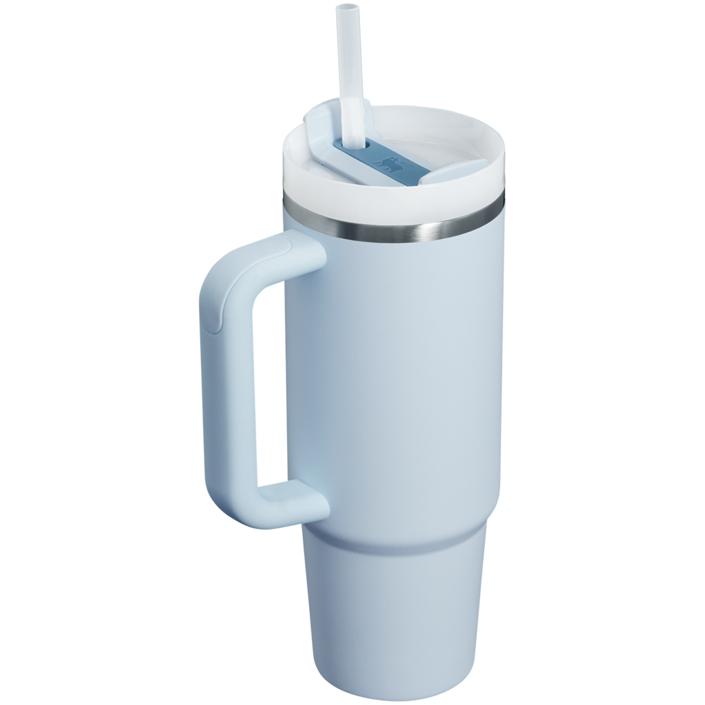 Large Capacity The Quencher H2.0 Flowstate Tumbler | Stanley Create D331C - Double-Wall Vacuum Insulated Travel Tumbler with Straw Detail