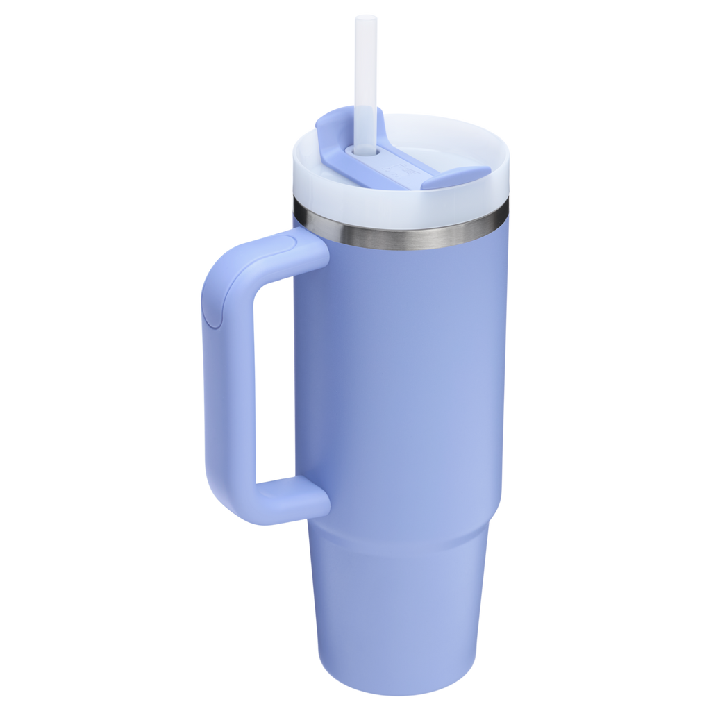 Large Capacity The Quencher H2.0 Flowstate Tumbler | Stanley Create D331C - Double-Wall Vacuum Insulated Travel Tumbler with Straw Detail