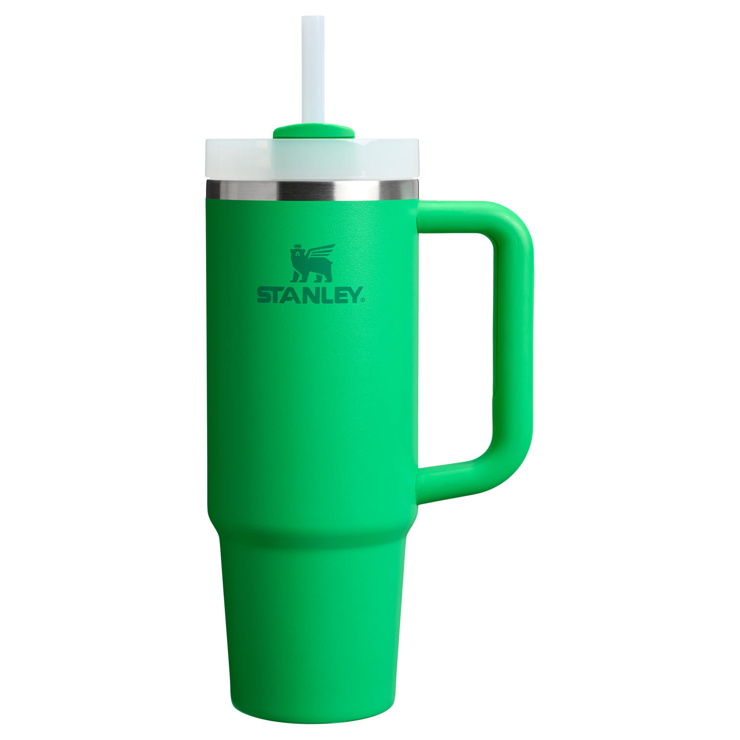 Large Capacity The Quencher H2.0 Flowstate Tumbler | Stanley Create D331C - Double-Wall Vacuum Insulated Travel Tumbler with Straw - Meadow