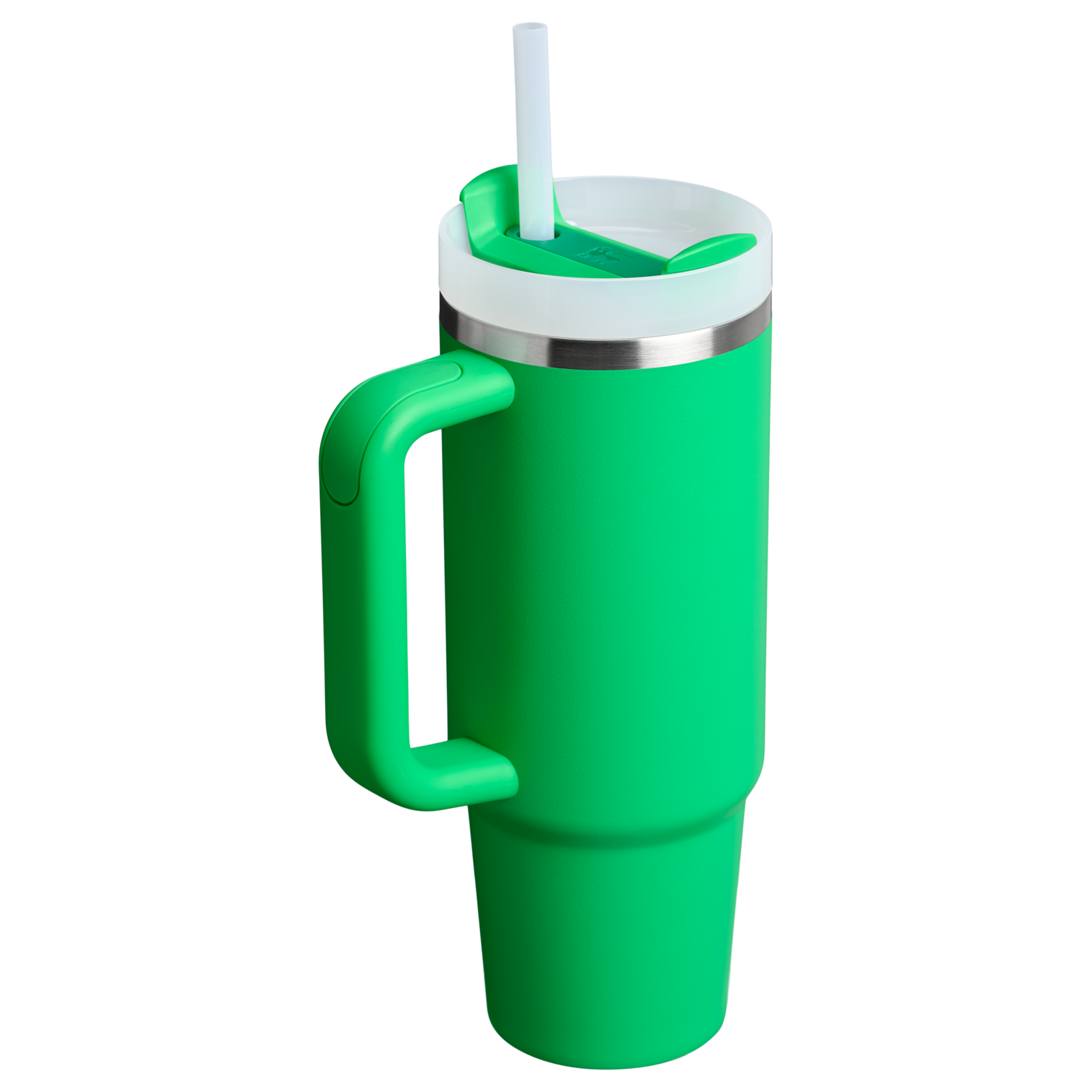Large Capacity The Quencher H2.0 Flowstate Tumbler | Stanley Create D331C - Double-Wall Vacuum Insulated Travel Tumbler with Straw Detail