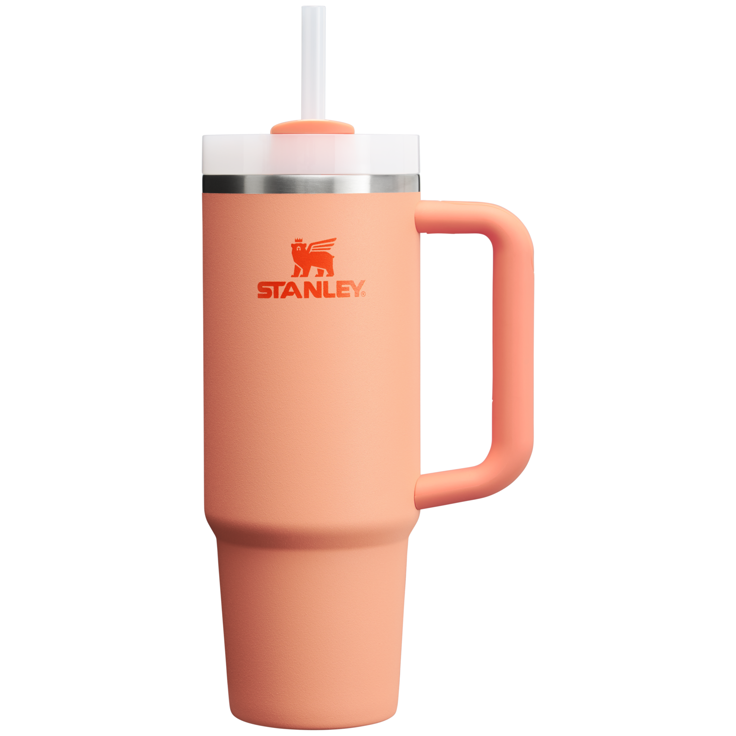 Large Capacity The Quencher H2.0 Flowstate Tumbler | Stanley Create D331C - Double-Wall Vacuum Insulated Travel Tumbler with Straw Detail