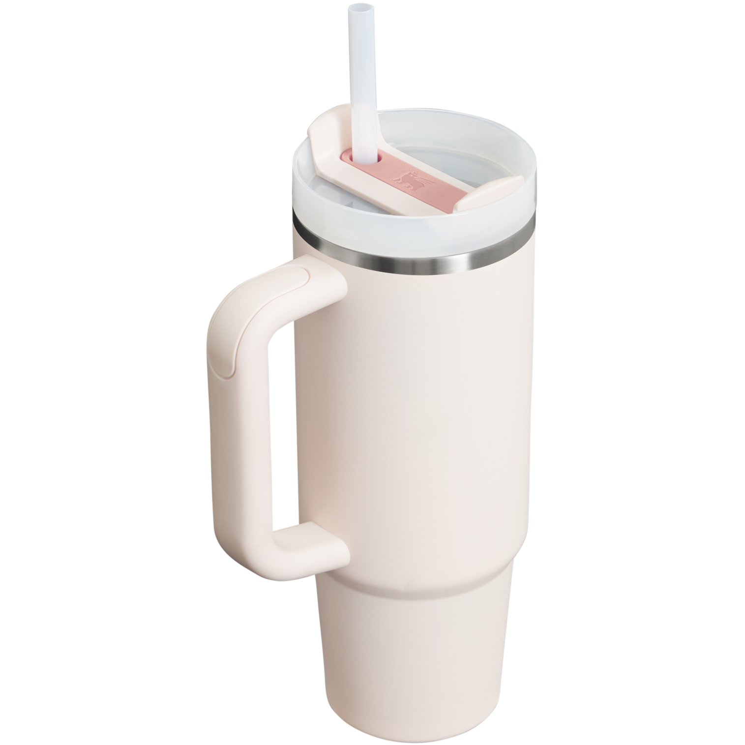 Large Capacity The Quencher H2.0 Flowstate Tumbler | Stanley Create D331C - Double-Wall Vacuum Insulated Travel Tumbler with Straw Detail