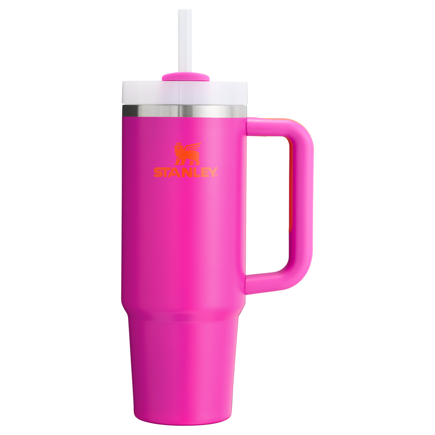 Large Capacity The Quencher H2.0 Flowstate Tumbler | Stanley Create D331C - Double-Wall Vacuum Insulated Travel Tumbler with Straw Detail