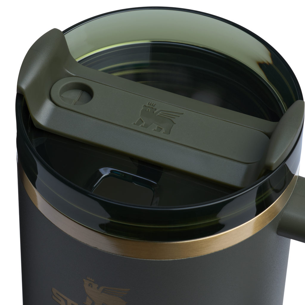 Car-Cup Friendly The Quencher H2.0 Flowstate Tumbler  | Stanley Create D332L - FlowState 3-Position Lid Insulated Travel Mug Detail
