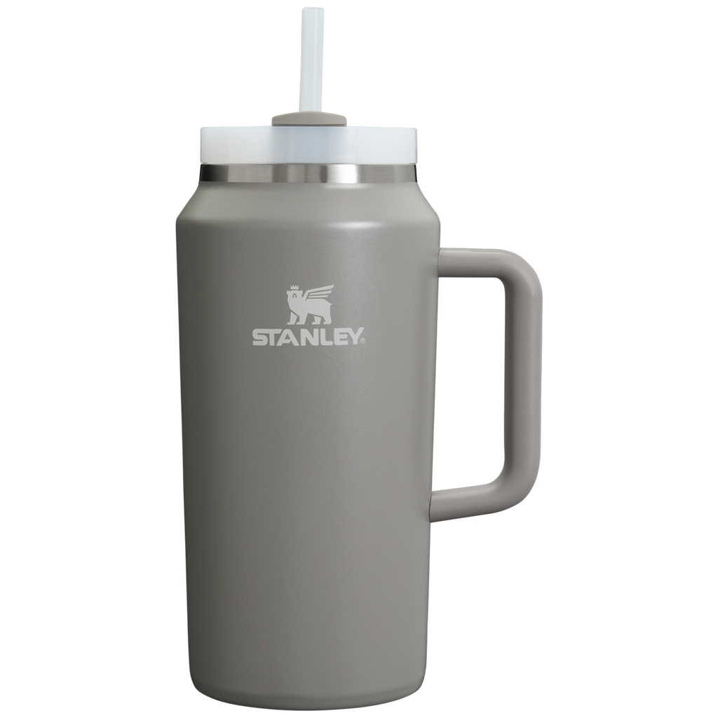 Car-Cup Friendly The Quencher H2.0 Flowstate Tumbler D033Q - Premium Stainless Steel Straw Cup for All-Day Hydration - Stone