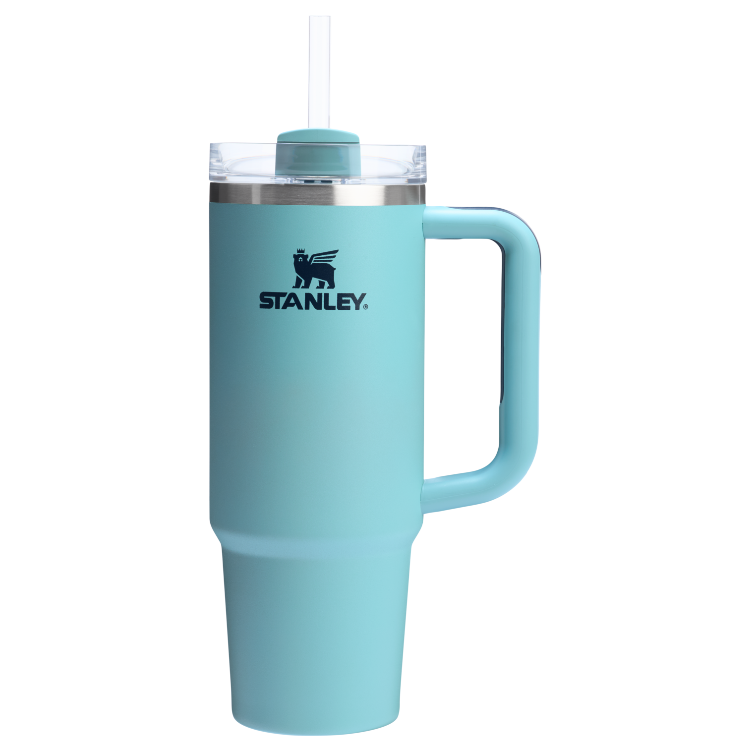 Large Capacity The Quencher H2.0 Flowstate Tumbler | Stanley Create D331C - Double-Wall Vacuum Insulated Travel Tumbler with Straw Detail