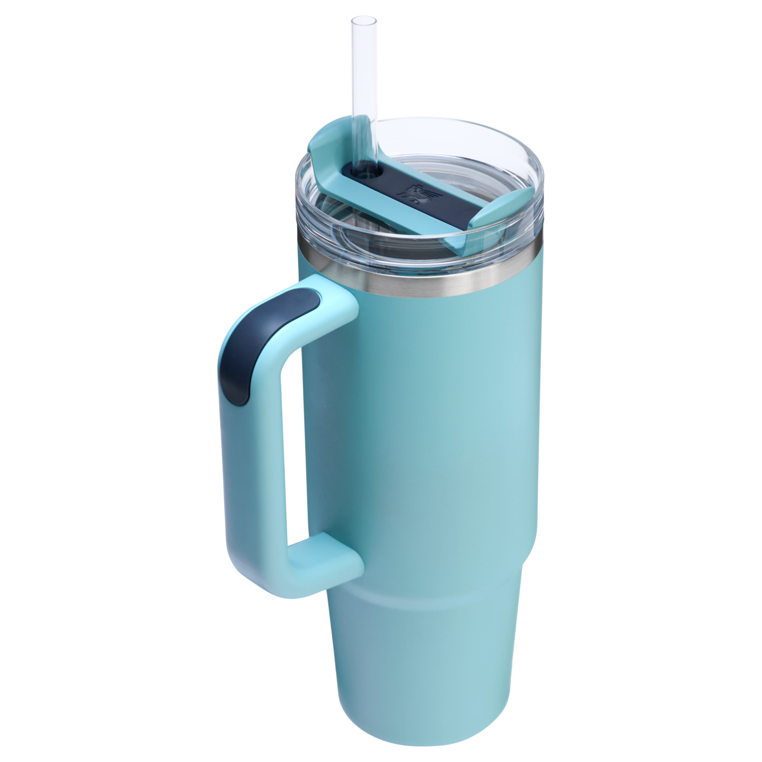 Large Capacity The Quencher H2.0 Flowstate Tumbler | Stanley Create D331C - Double-Wall Vacuum Insulated Travel Tumbler with Straw Detail